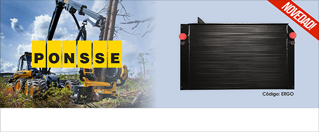 Radiador Ponsse Ergo Forestal 